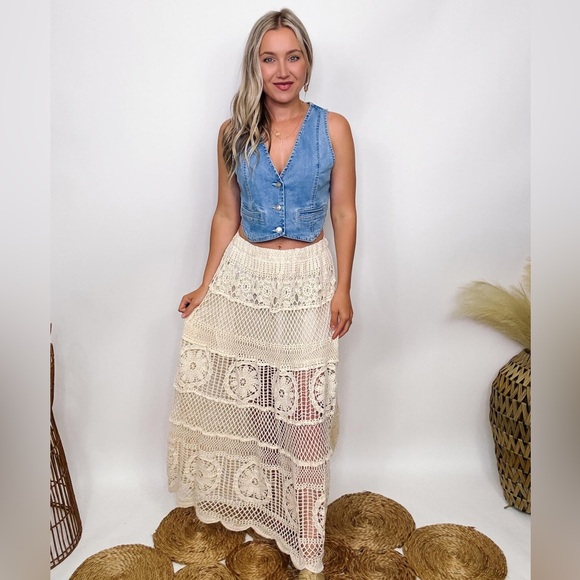 New POL crochet maxi skirt - Picture 4 of 12